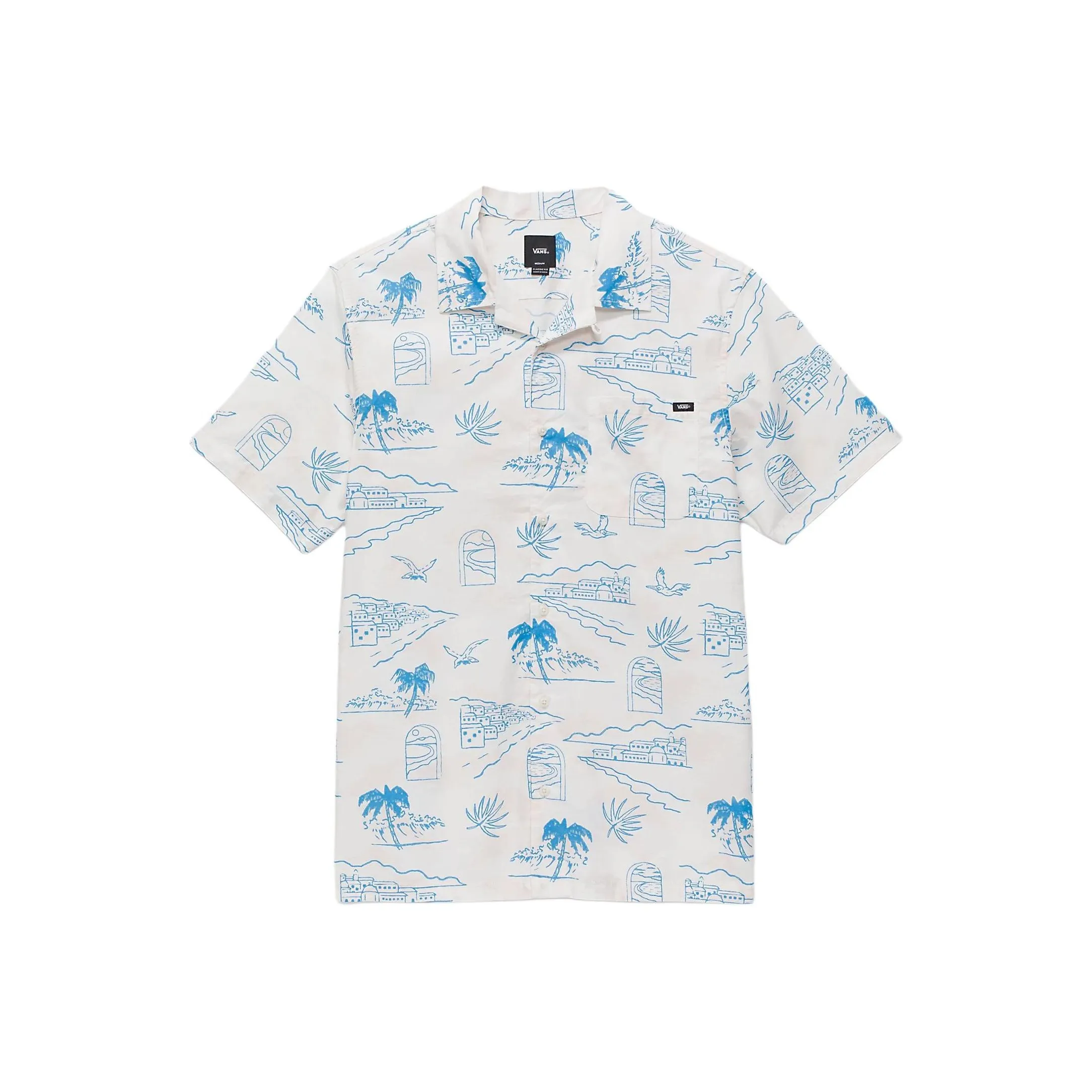 VANS Davista Белый Мужская Рубашка