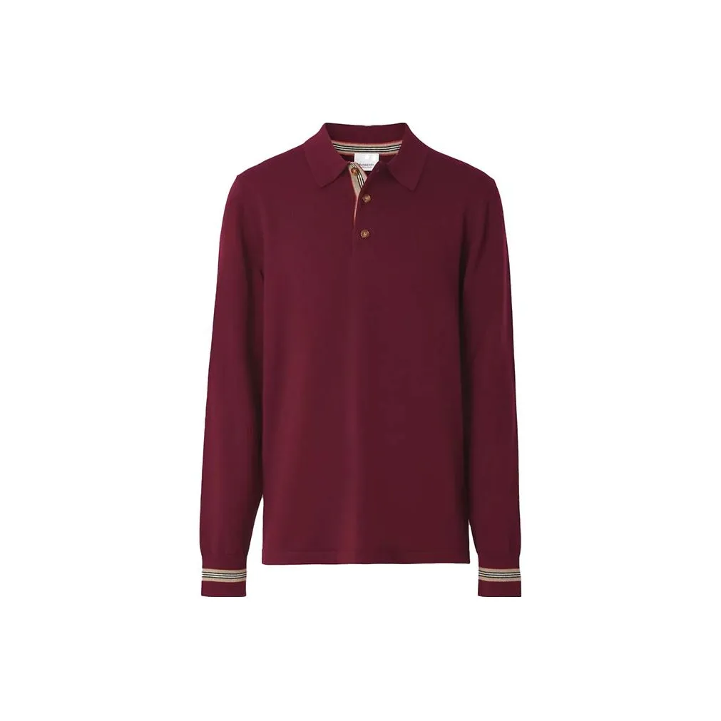 Burberry Polo Shirts Men's Red