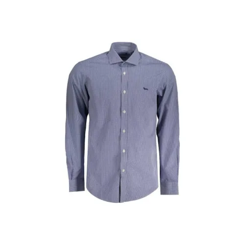HARMONT&BLAINE Blue Мужские Рубашки