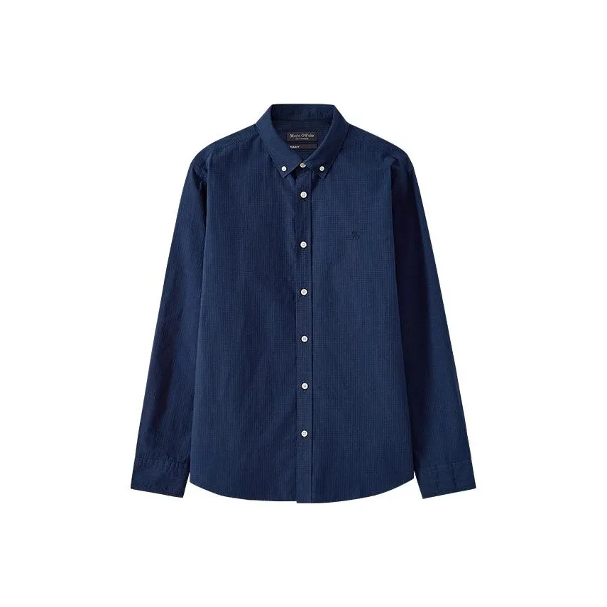 MARC OPOLO Рубашка Мужская Черная Темно-синяя