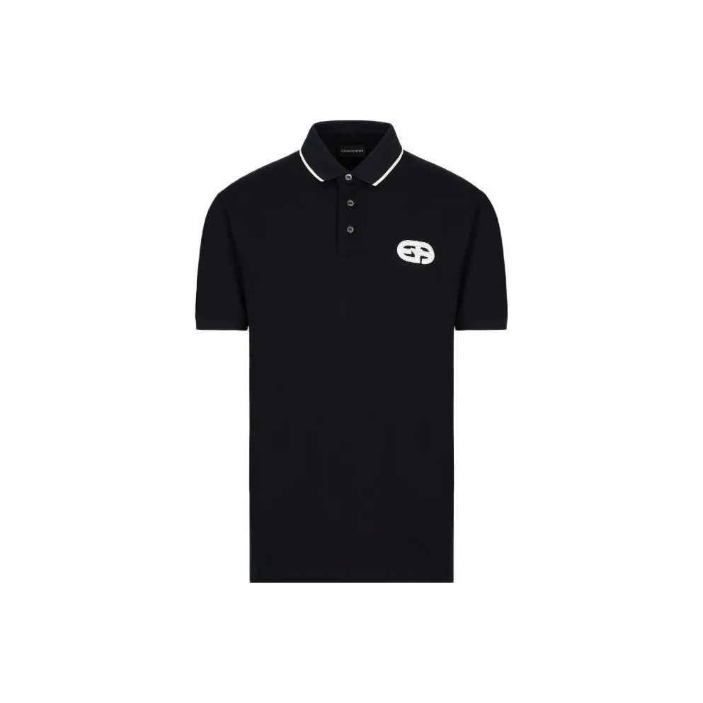 EMPORIO ARMANI FW22 Polo Shirt Men's Navy Blue
