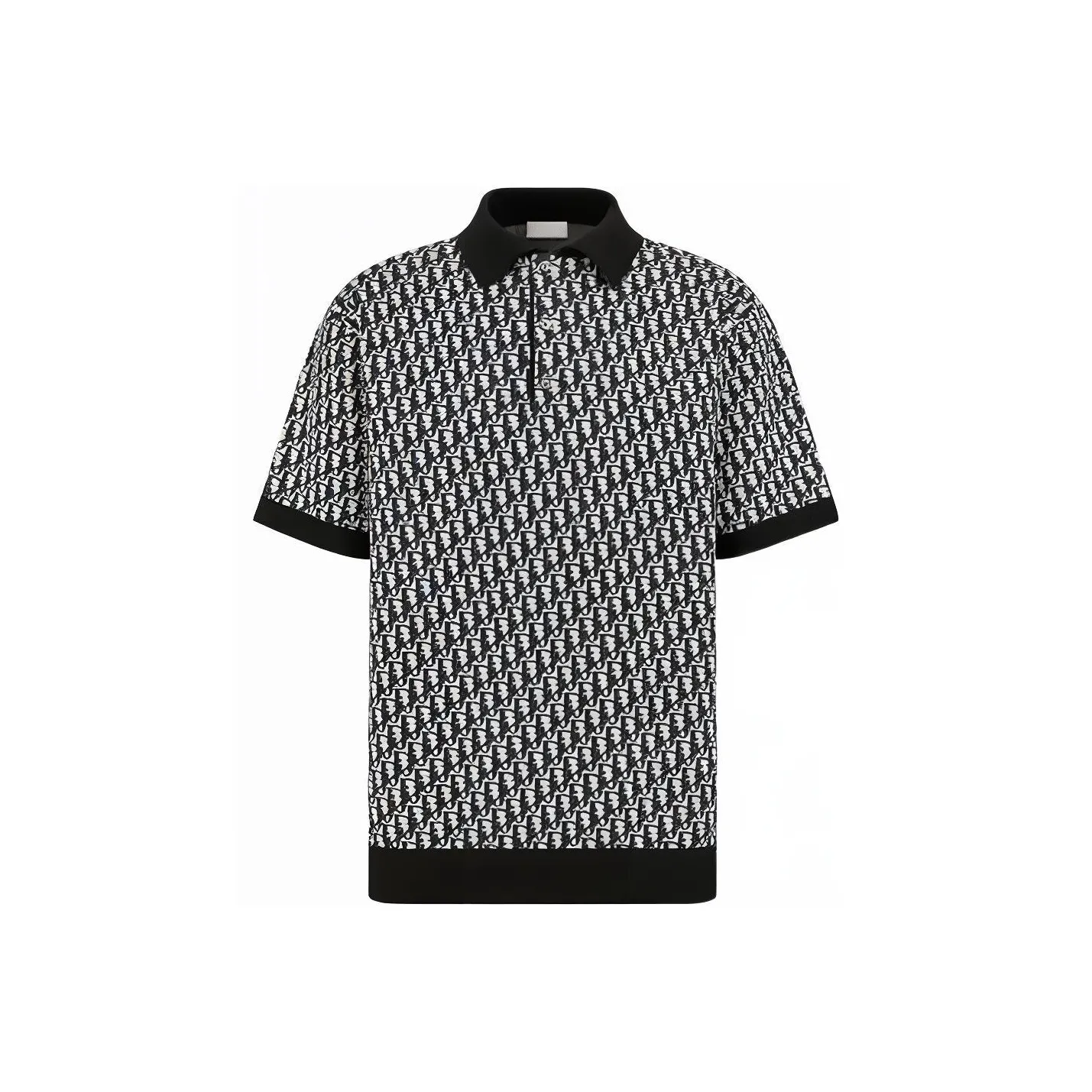 DIOR SS23 Polo Shirt Men's Black White