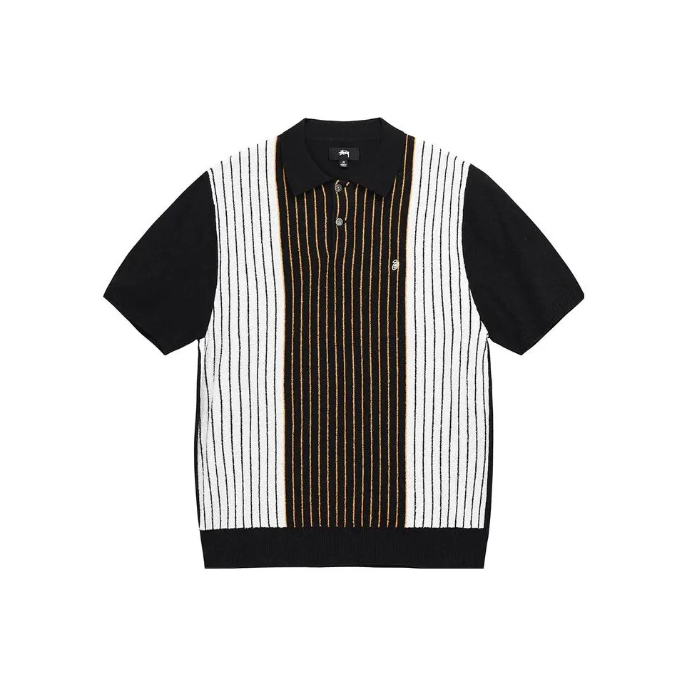 Stussy Textured Short Sleeve Polo Sweater