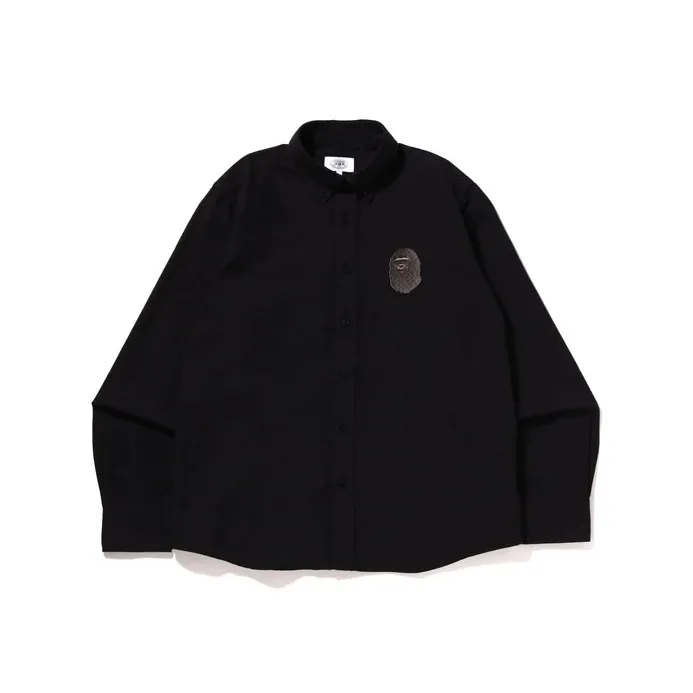 Bape Large Ape Head Oxford Bd Shirt