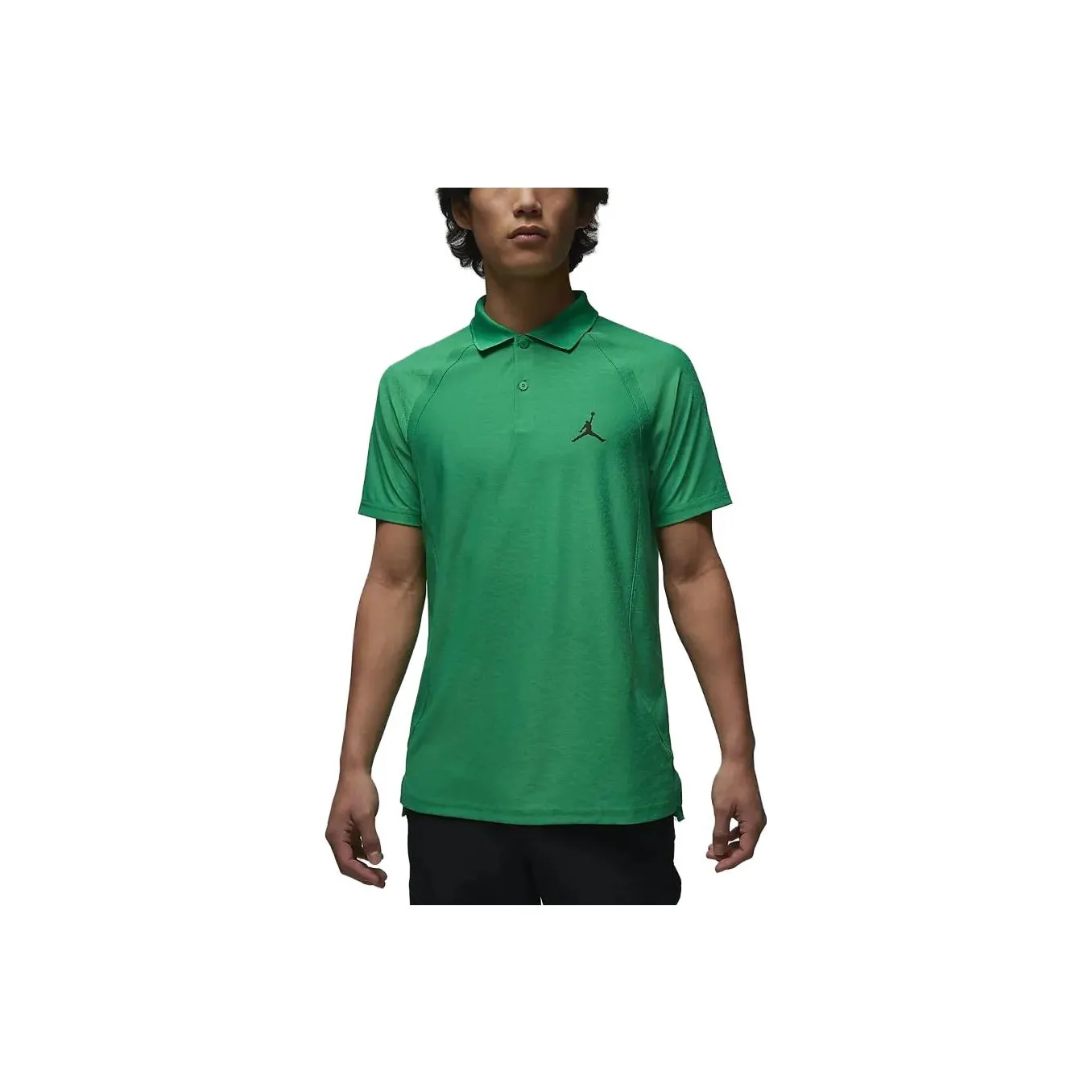 Jordan Men Logo Print Pullover Polo Shirt Green