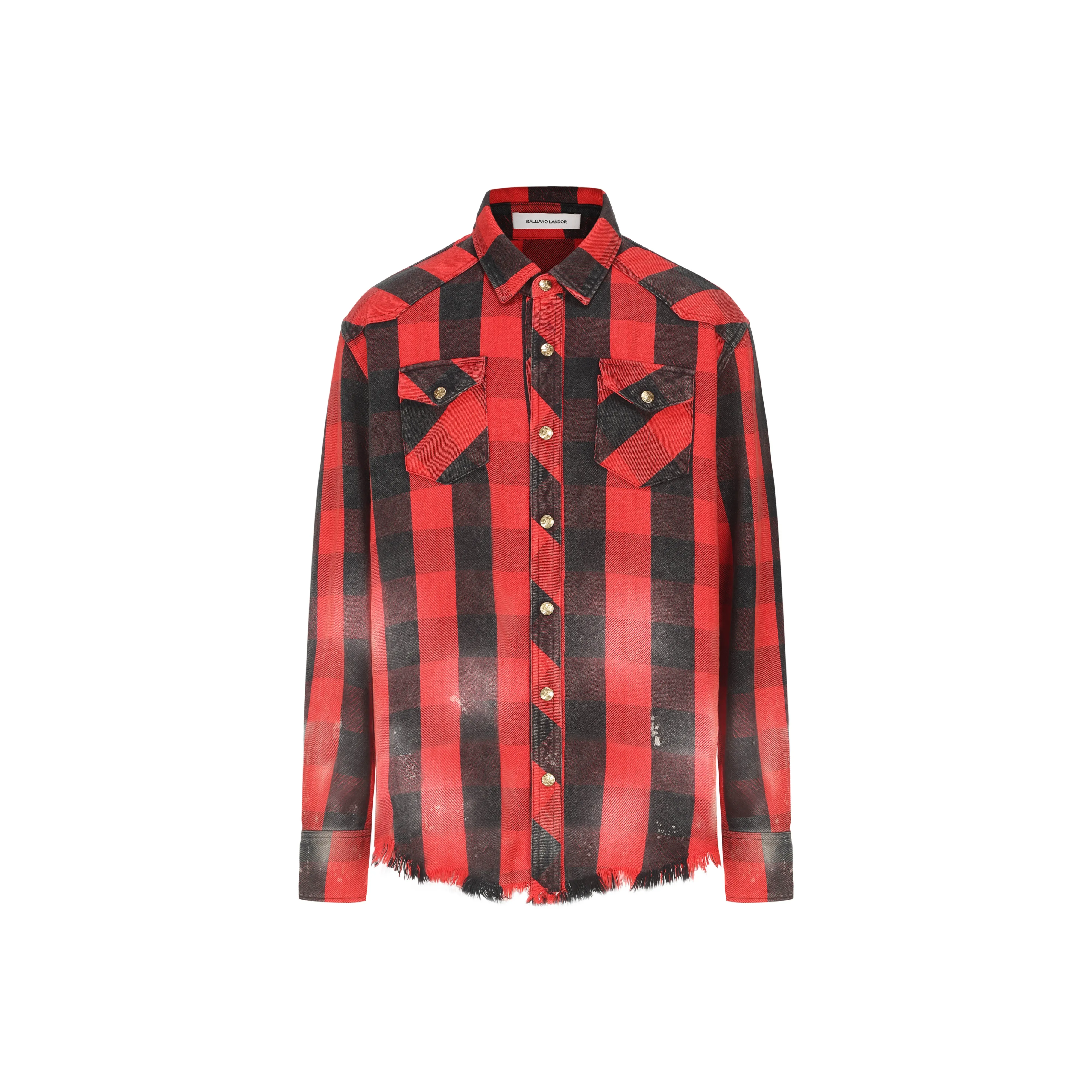 GALLIANO LANDOR Shirt Unisex Black Red
