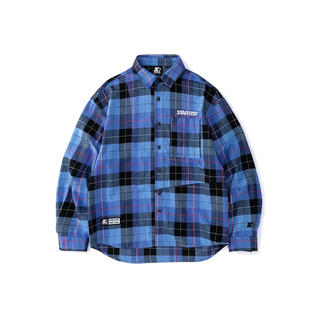 Starter Темно-синяя унисекс рубашка