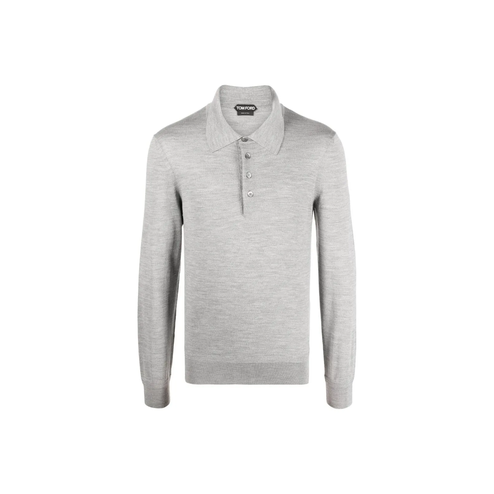 TOM FORD Long Sleeved Knitted Polo Shirt
