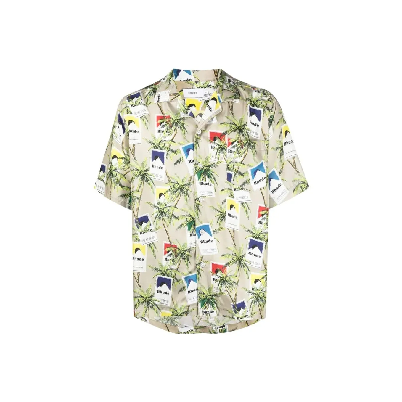 RHUDE Cigarette Print Button Up Shirt