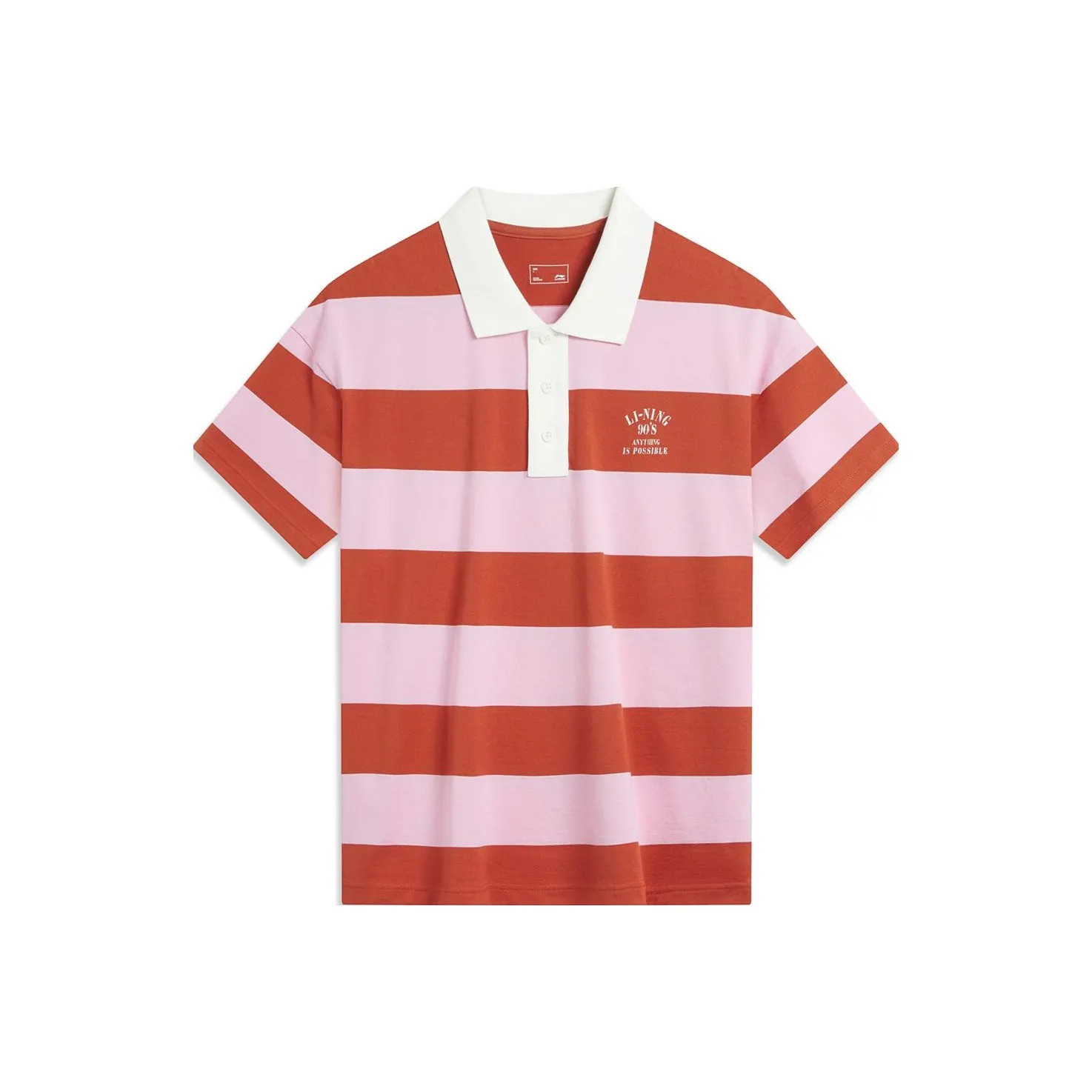 LiNing Weekend Youth polo Camo Shirt Unisex Sunshine Dirty Orange