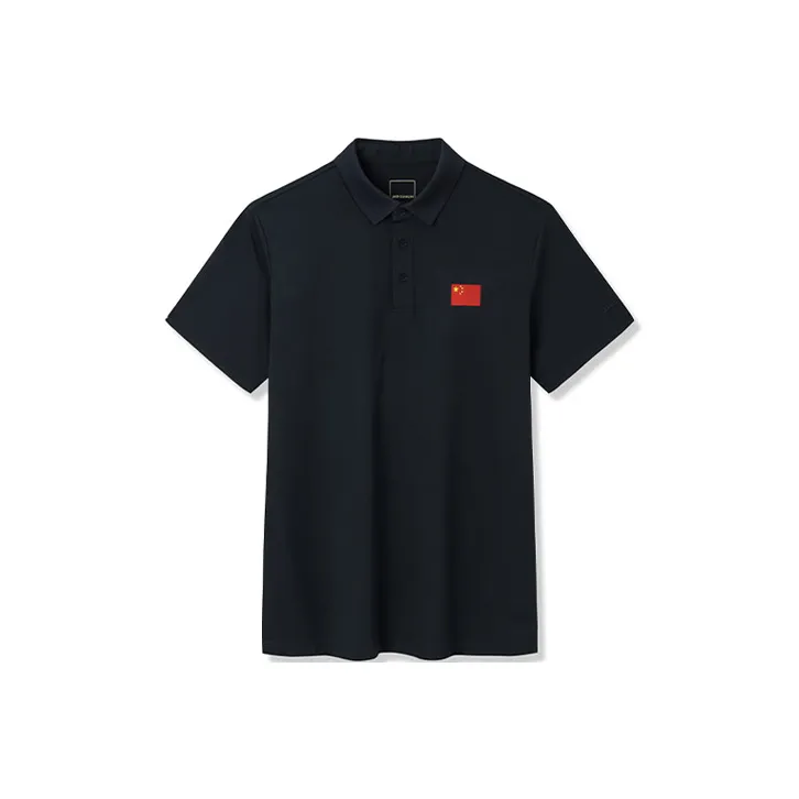 Anta Champion Series Polo Shirt Men's Night Sea Black