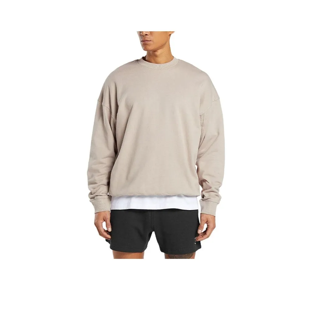 GYMSHARK Rest Day Essential Crew Толстовка Мужской Камень Пудра Цвет