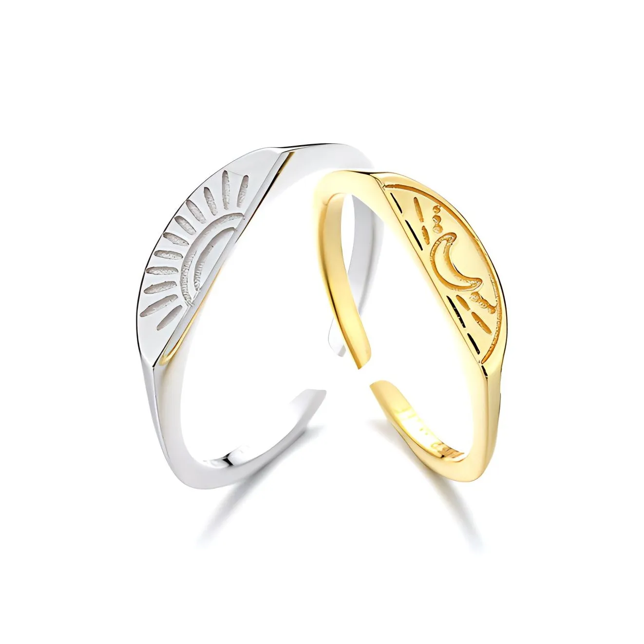 Star&Moon Silver Ring