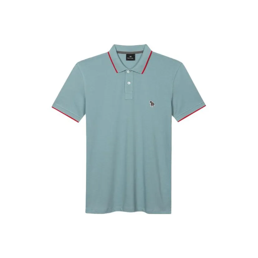 Paul Smith Zebra Embroidered Straight Hem Polo Shirt