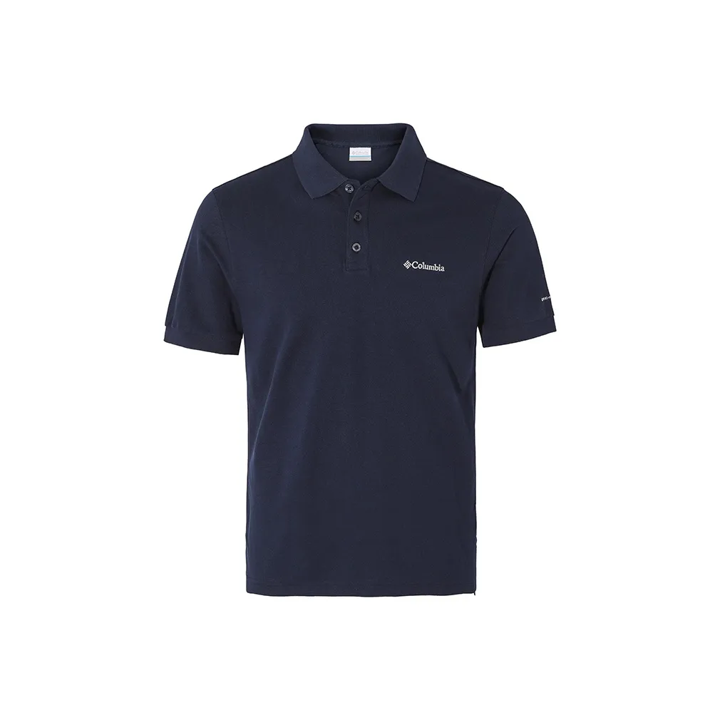 Columbia совместное брендирование Casual Outdoor Поло Мужское Темно-синий