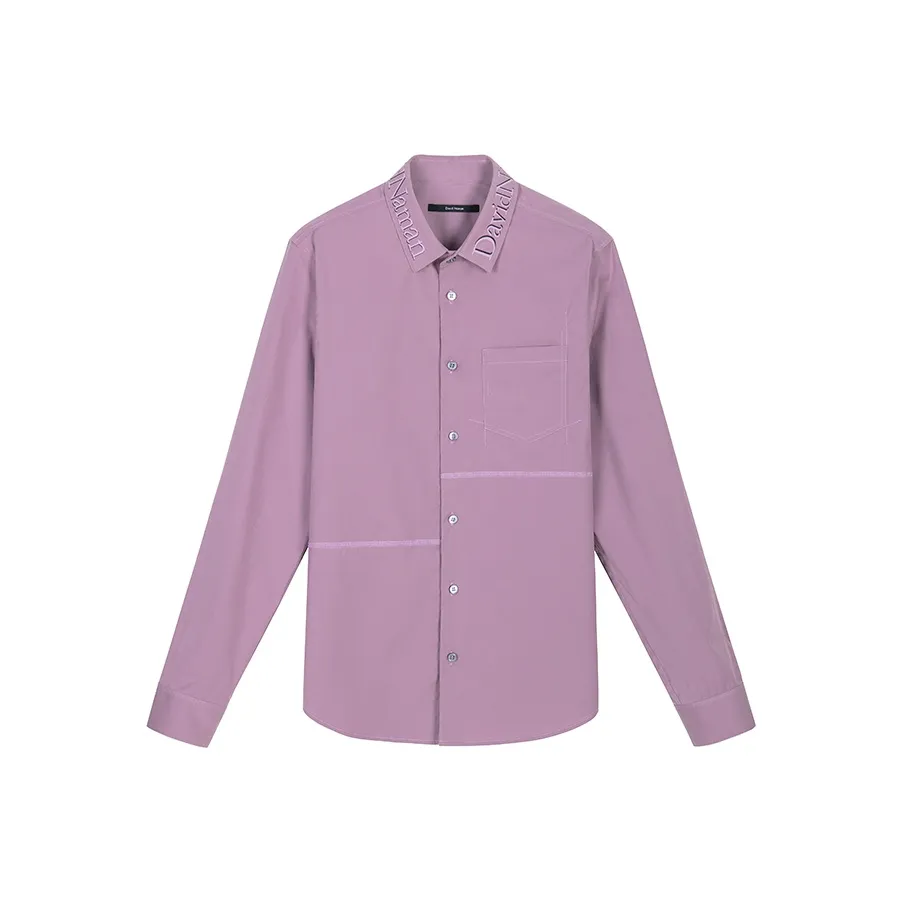 DAVID NAMAN Фиолетовые Унисекс Рубашки