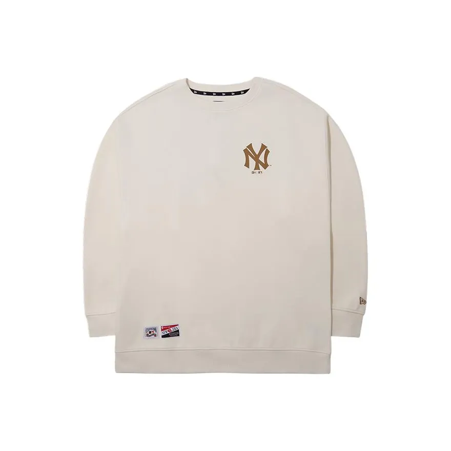 New Era x MLB SS24 New York Yankees Sweatshirt Unisex Ivory White