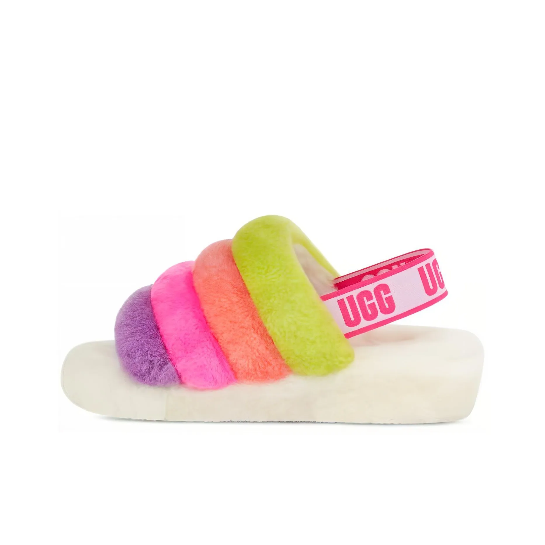 UGG FLUFF YEAH Стильный Сандалии Женские Белые