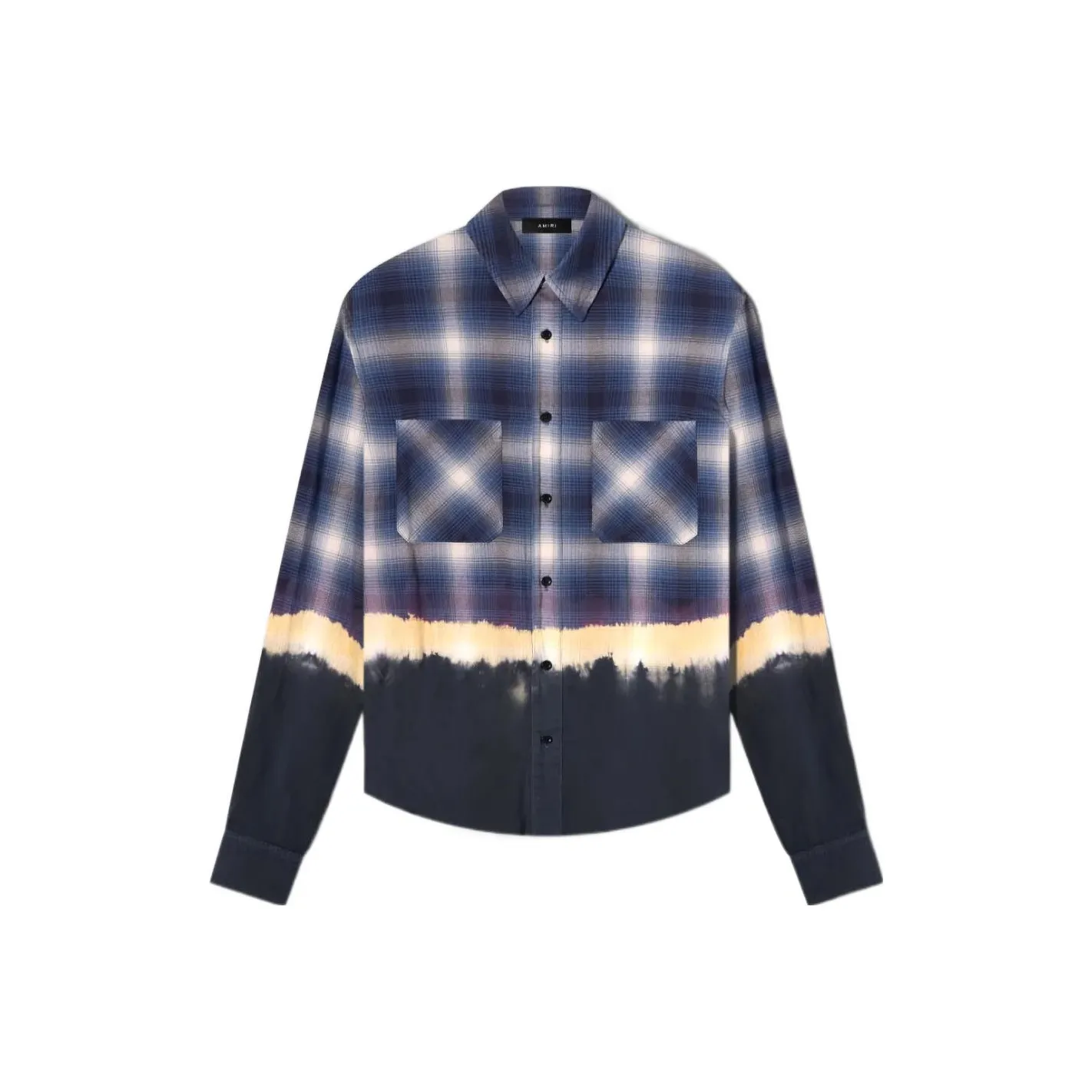 AMIRI Bleach Bandana Plaid Shirt