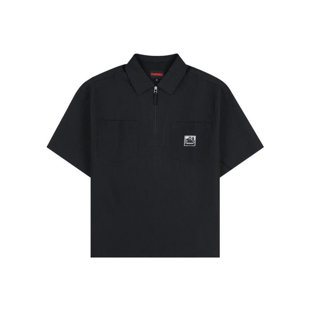 PLEASURES Polo Shirts Unisex Black