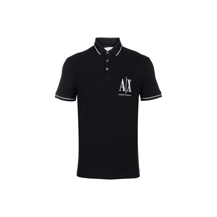 ARMANI EXCHANGE Polo Shirt Men's Black