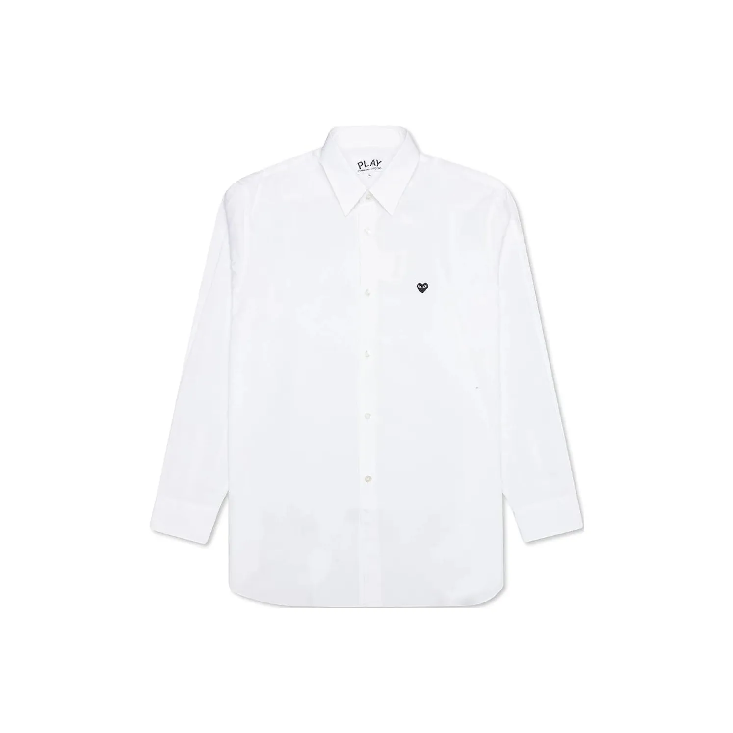 CDG Play SS24 Рубашка Унисекс Белый