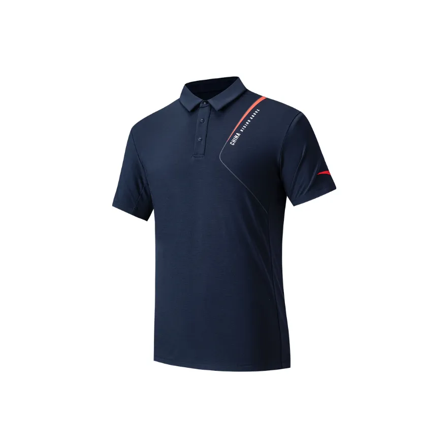 ANTA Variety Тренировки Коллекция Поло Мужское Полночный синий