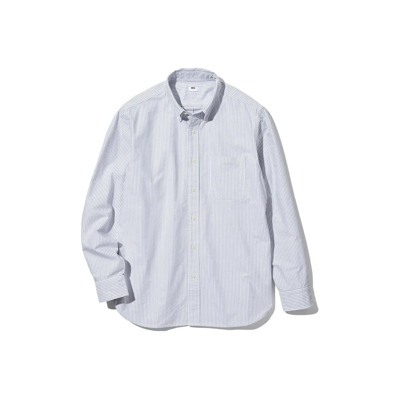 UNIQLO Рубашка Мужская Asphalt Серый