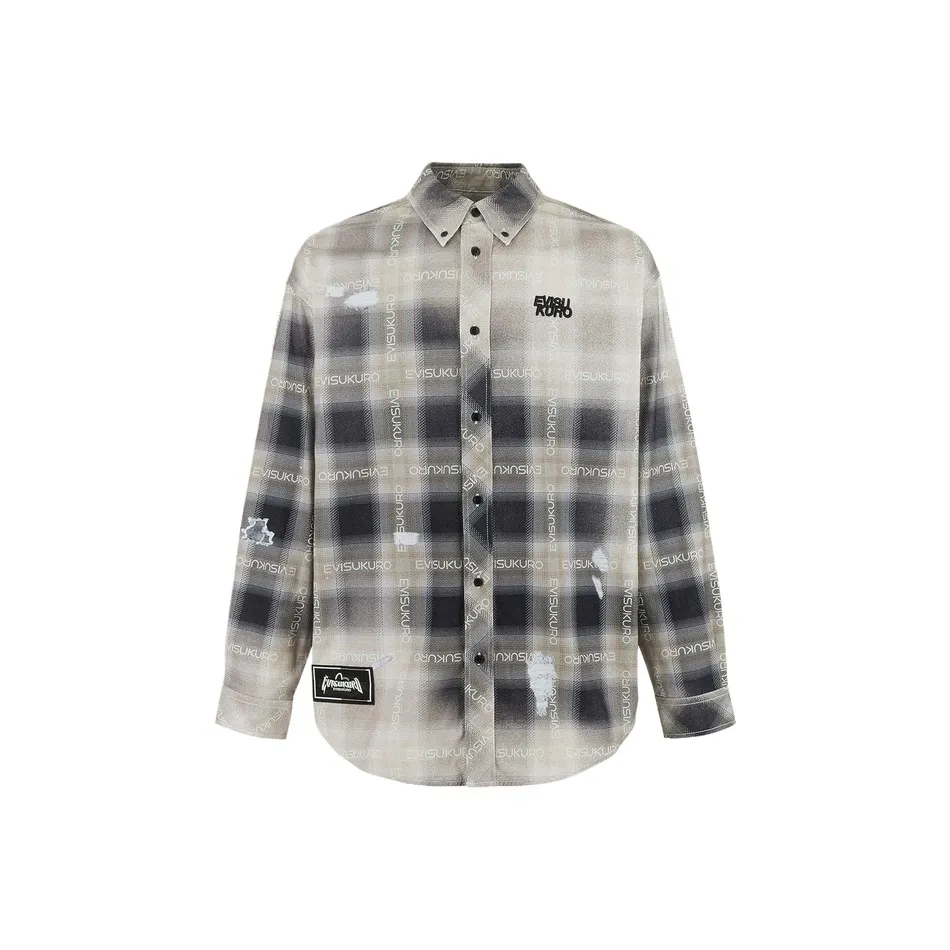 EVISU Shirts Men's Multicolor Checkered