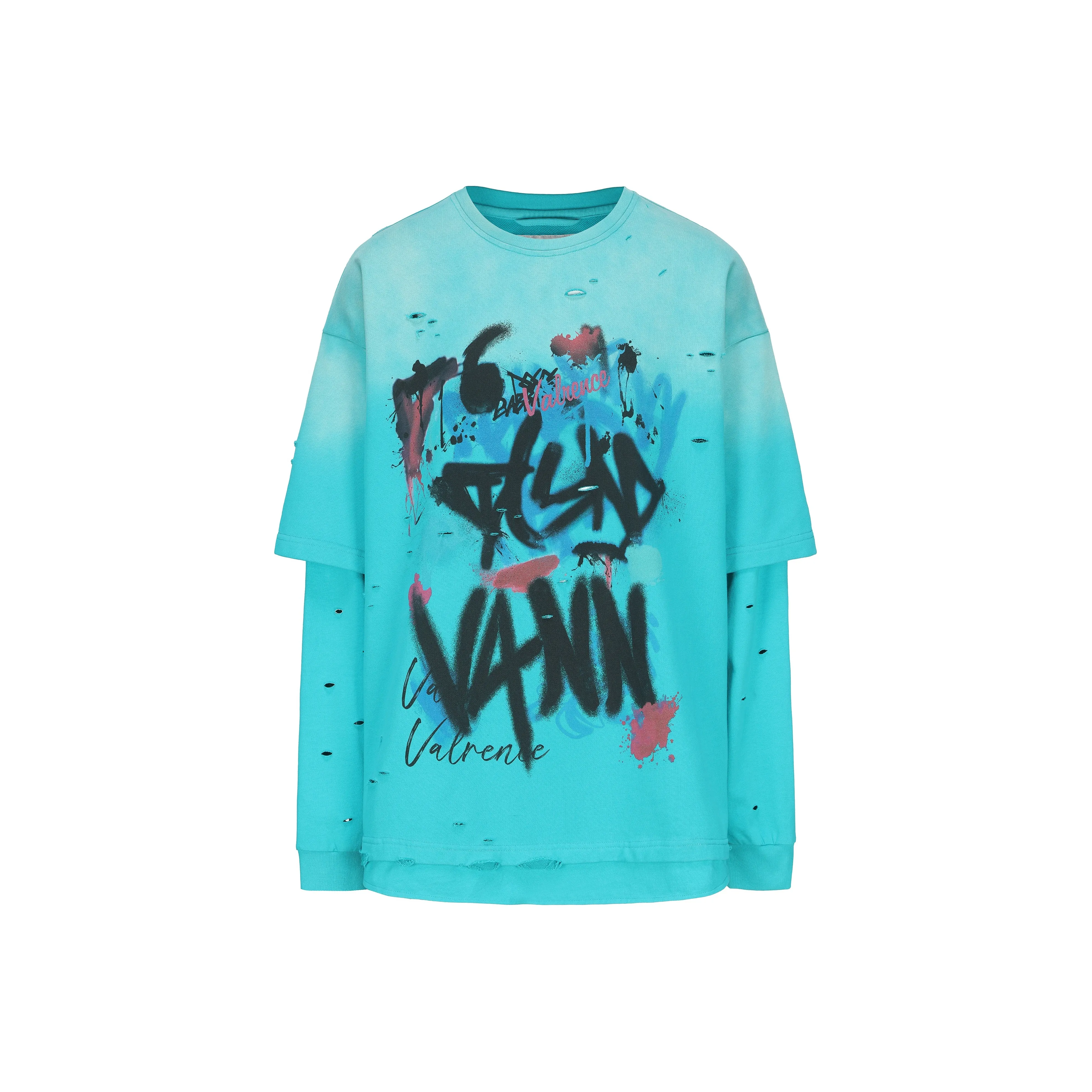 VANN VALRENCÉ Sweatshirt Unisex Pine Blue