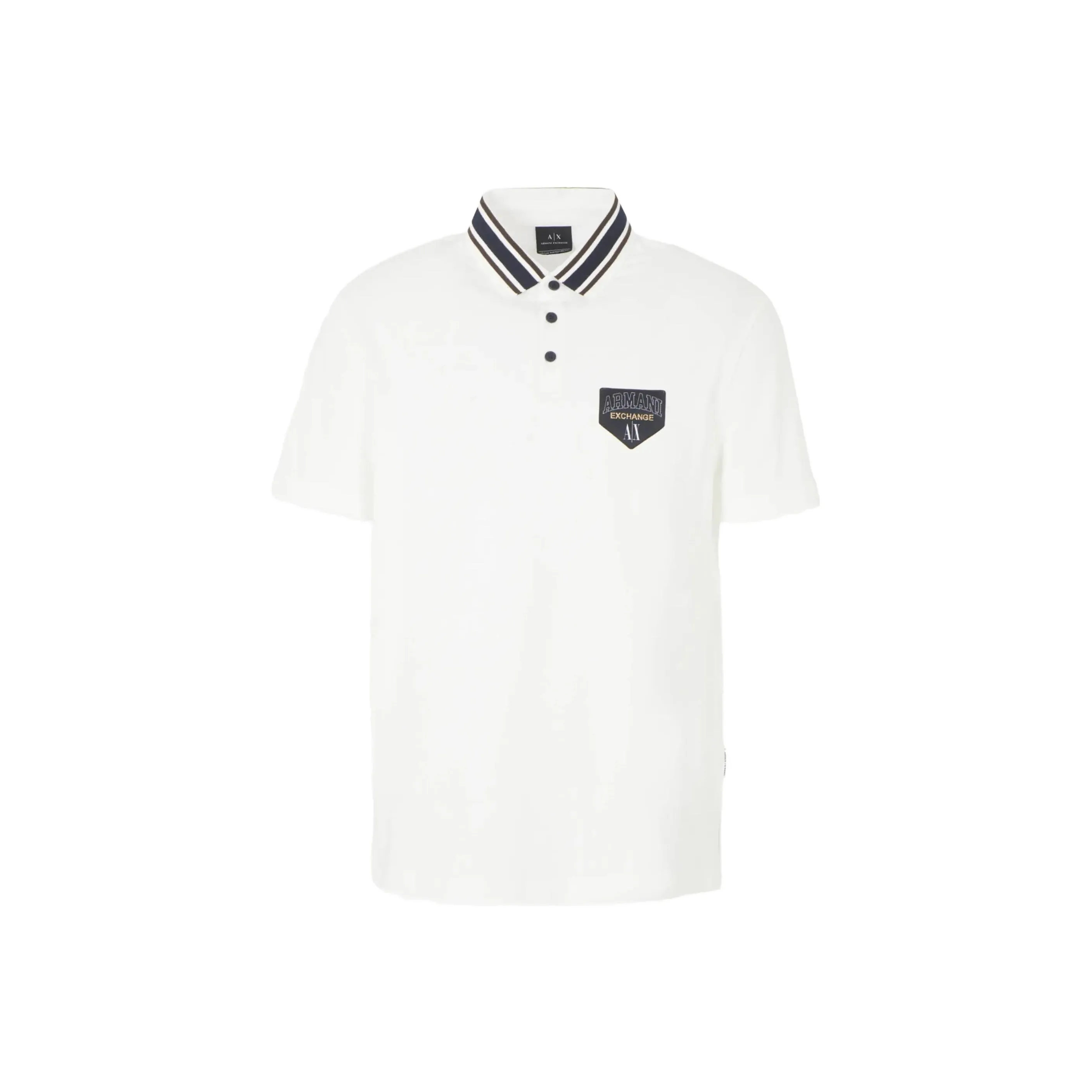ARMANI EXCHANGE Logo appliqué Piqué Polo Shirt