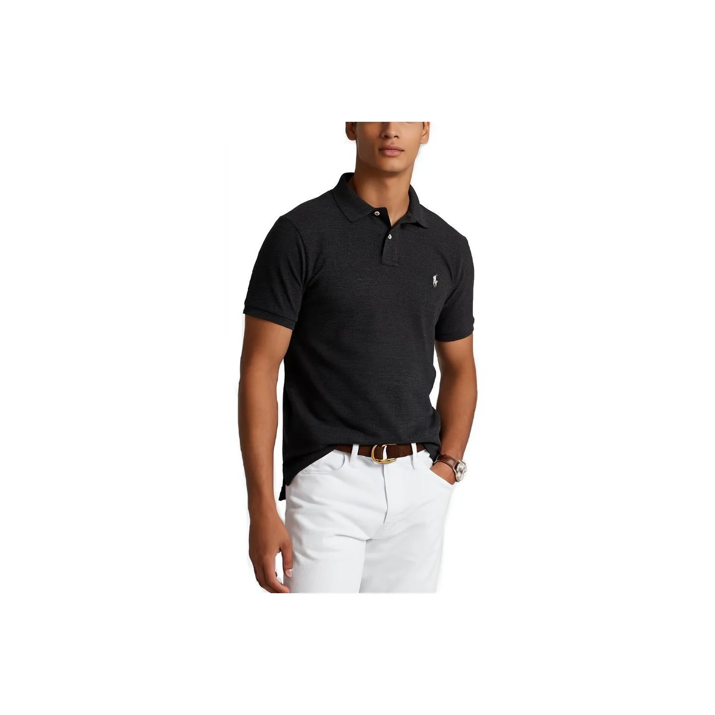 Polo Ralph Lauren SS23 Поло Мужское Черное Серое