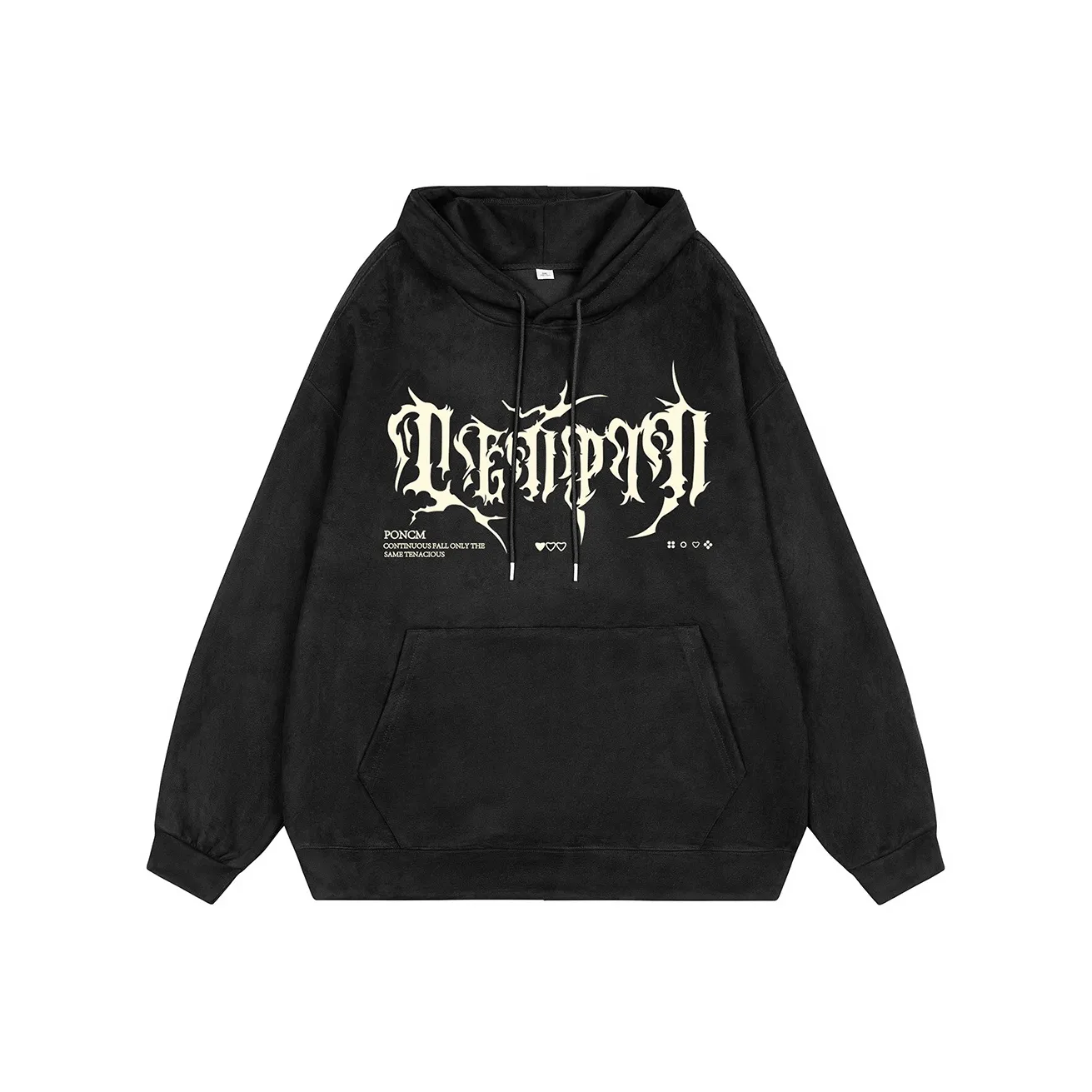CENPIN Long Sleeved Pullover Fleece Lined Hoodie Winter Couple Unisex