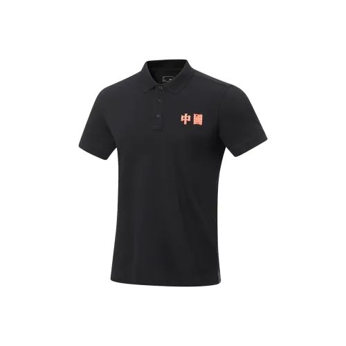 LINING Sports Life Collection Черный Мужское Поло