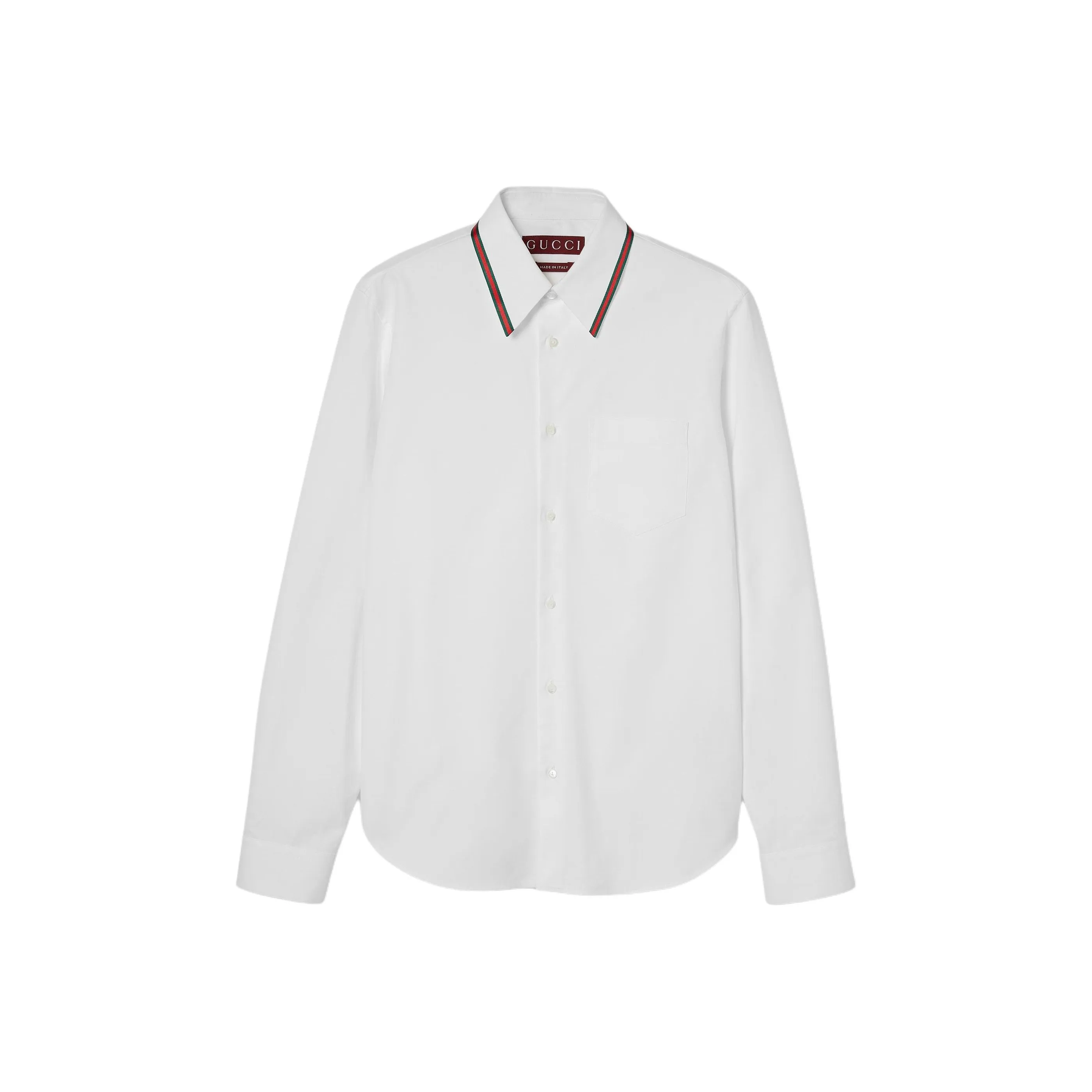 GUCCI Web Stripe Trim Oxford Shirt