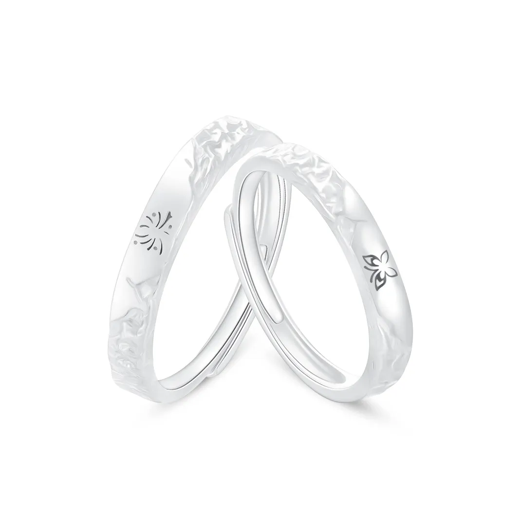 PRETTY DIARY S 999 Fine Silver Rings Unisex
