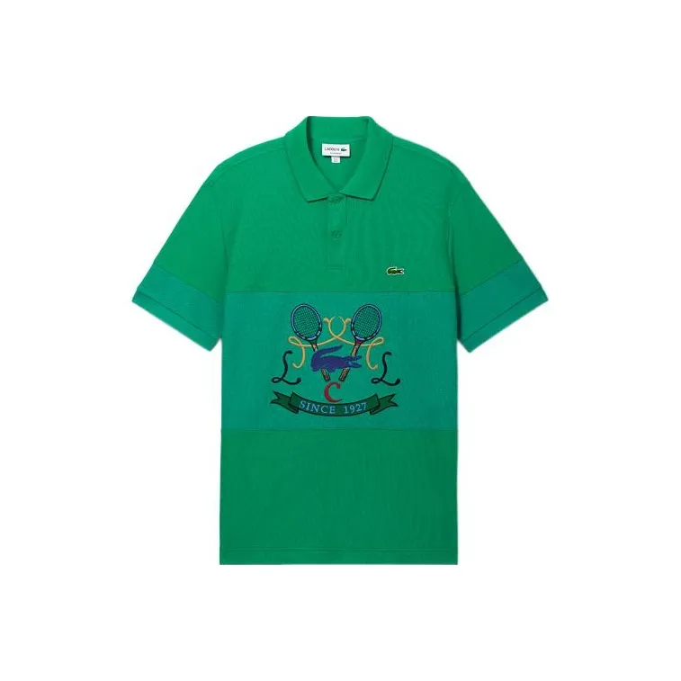 Зеленая мужская поло от LACOSTE Collaboration