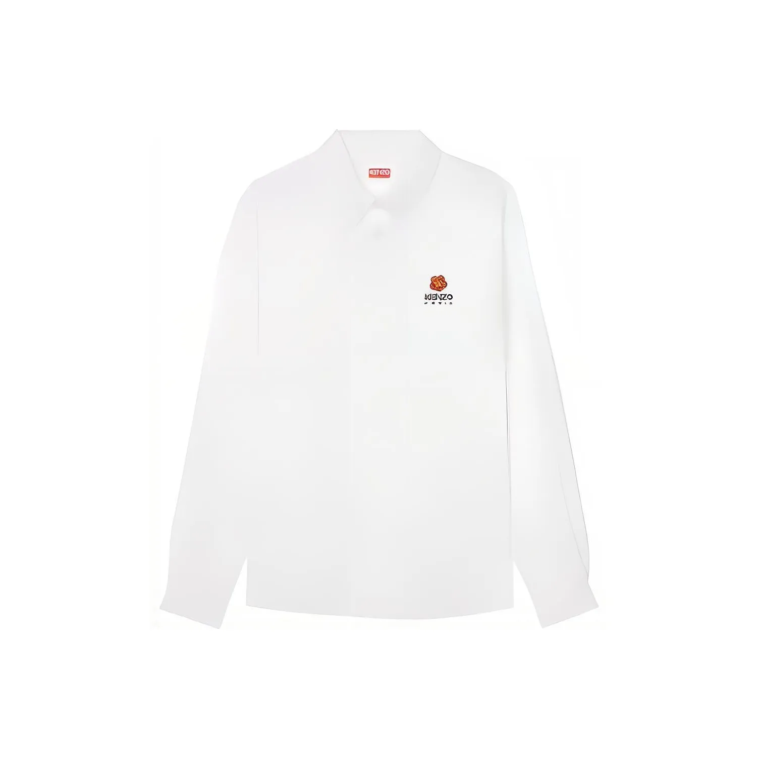 KENZO Boke Flower Series Белая Унисекс Рубашка