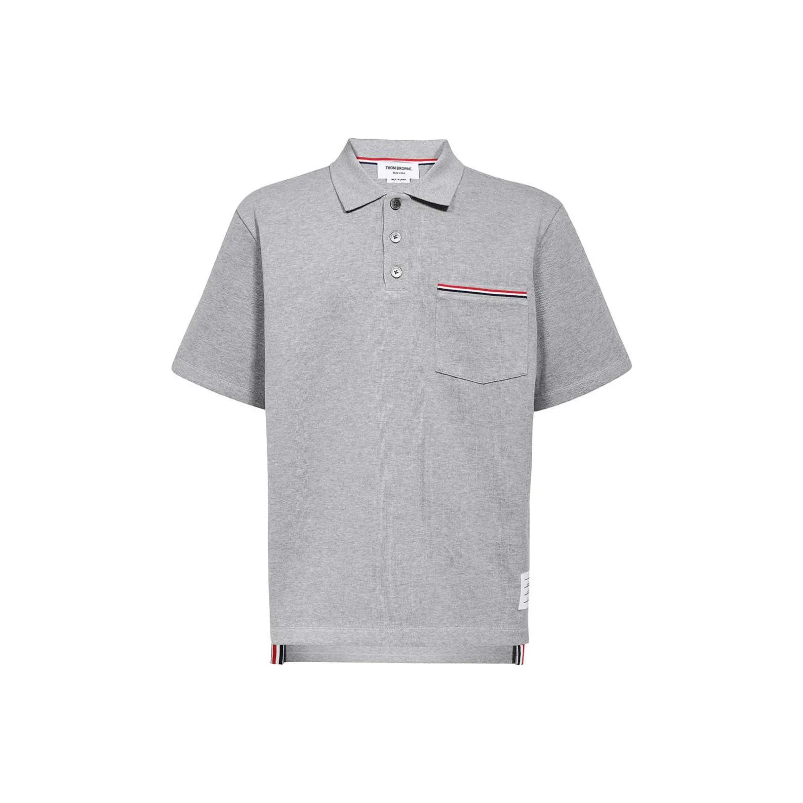 THOM BROWNE Rwb Pocket Trim Polo Shirt
