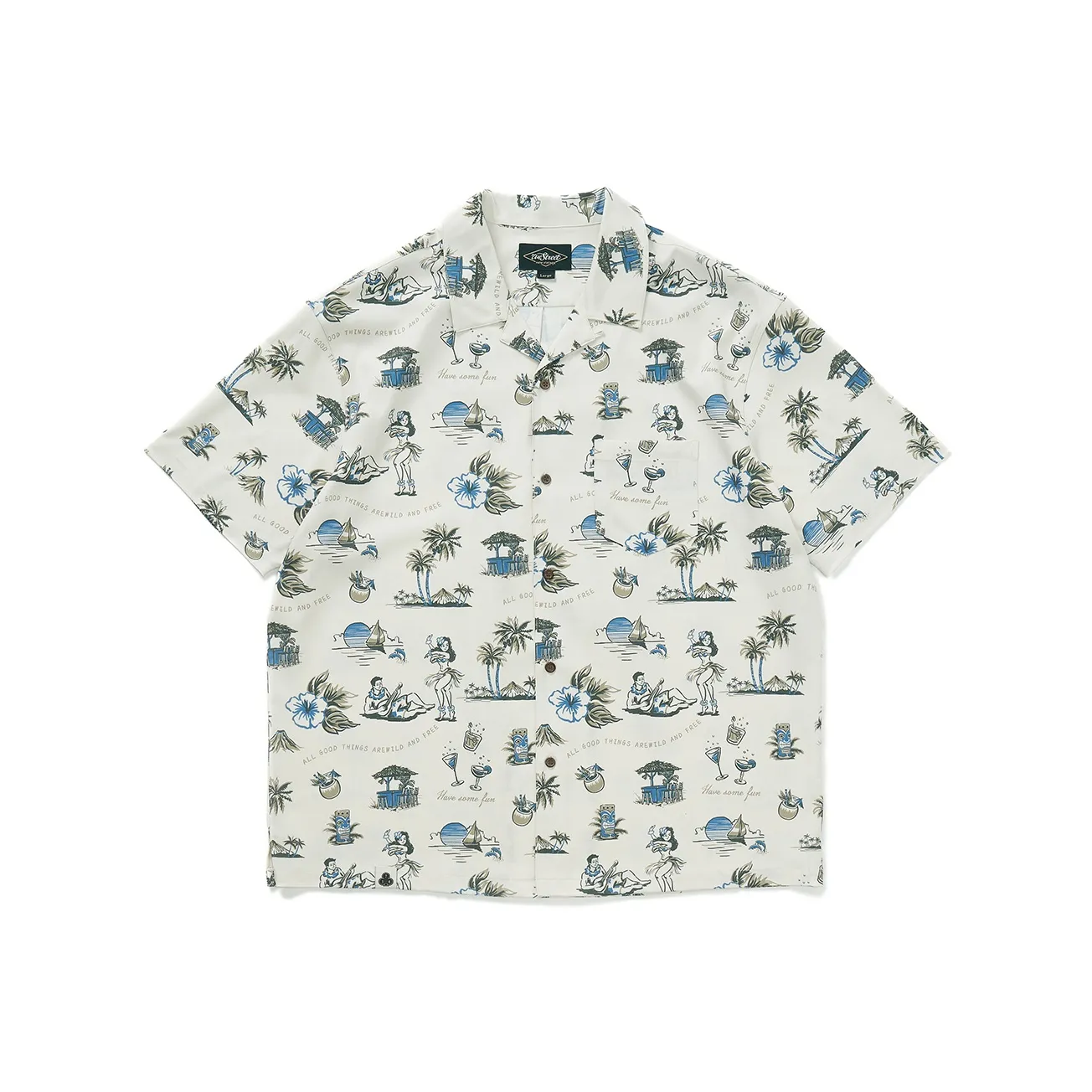 714STREET Outdoor Collection Лето Рубашка Унисекс