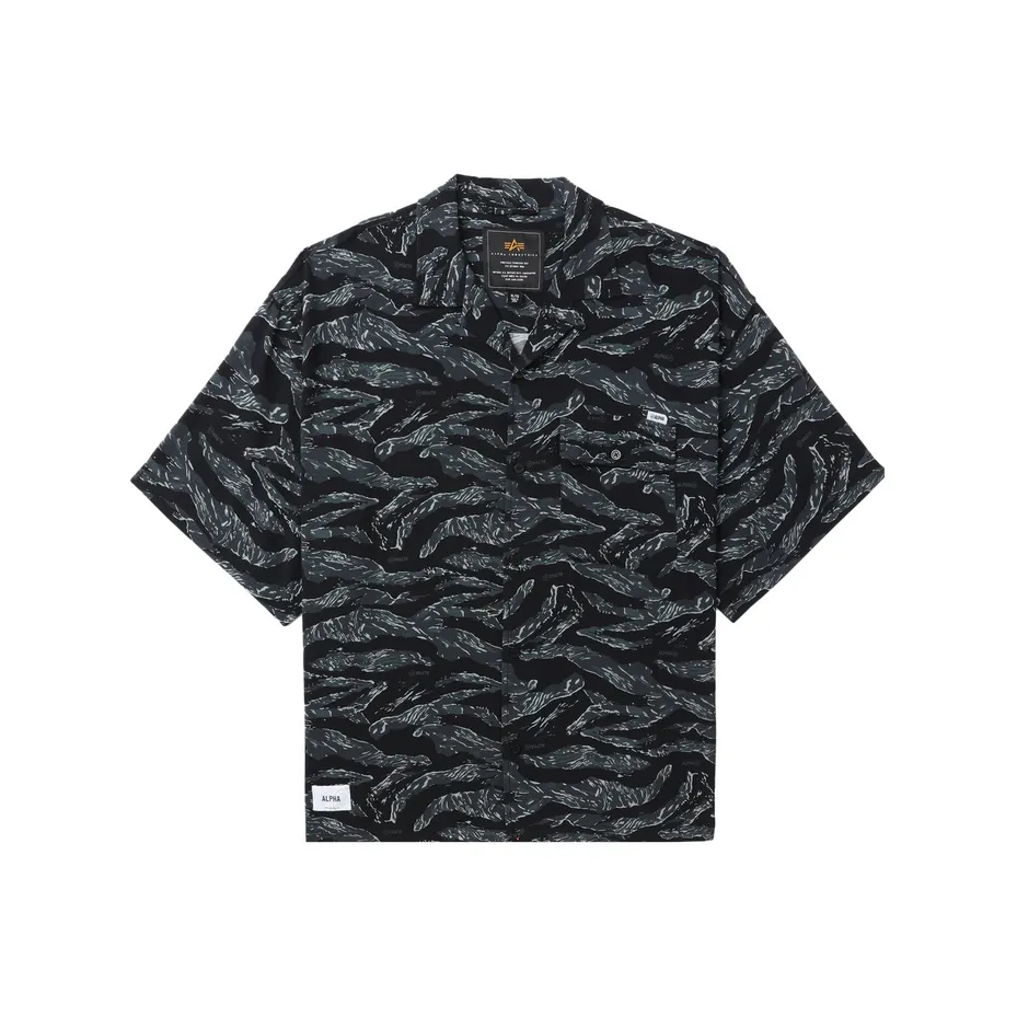 Alpha Industries Рубашка Унисекс MLX Камуфляж Серый