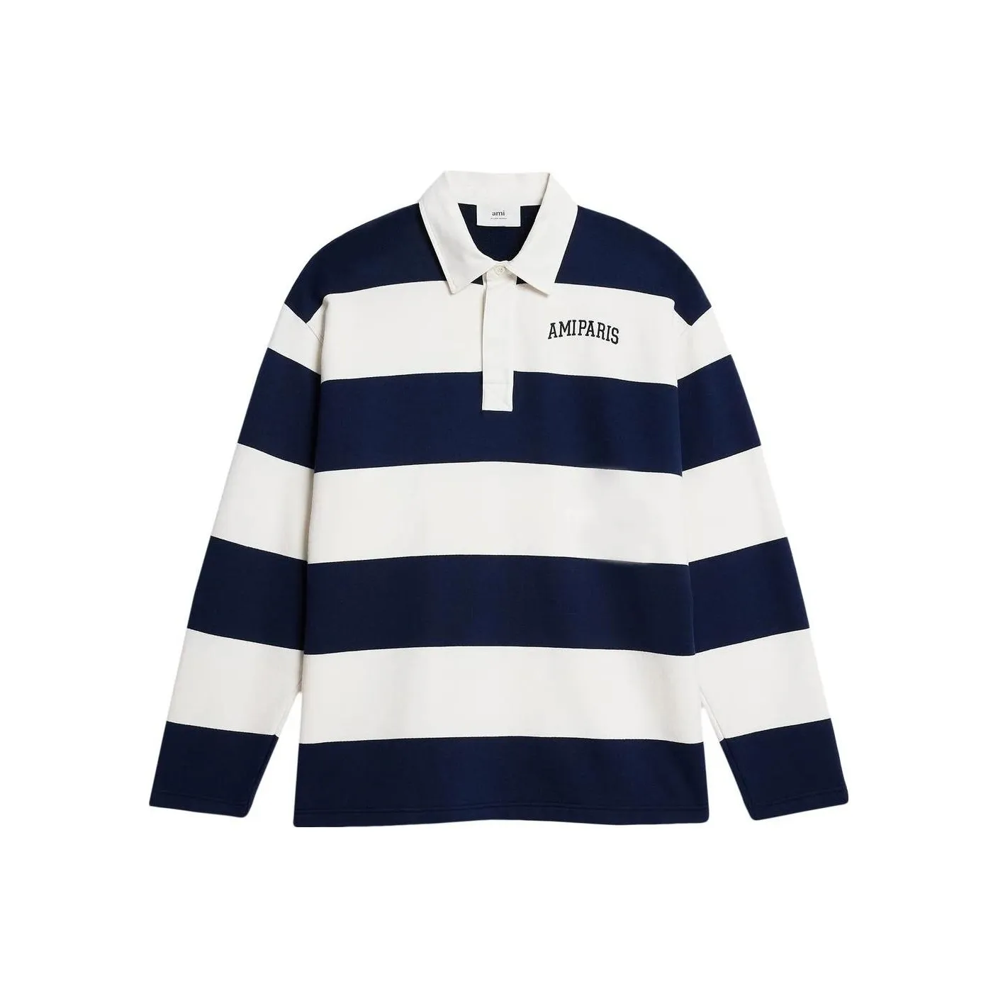 AMIPARIS Polo Shirts Men's Blue With White Lettering