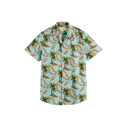 Scotch&Soda Пляжный стиль принт мужские рубашки