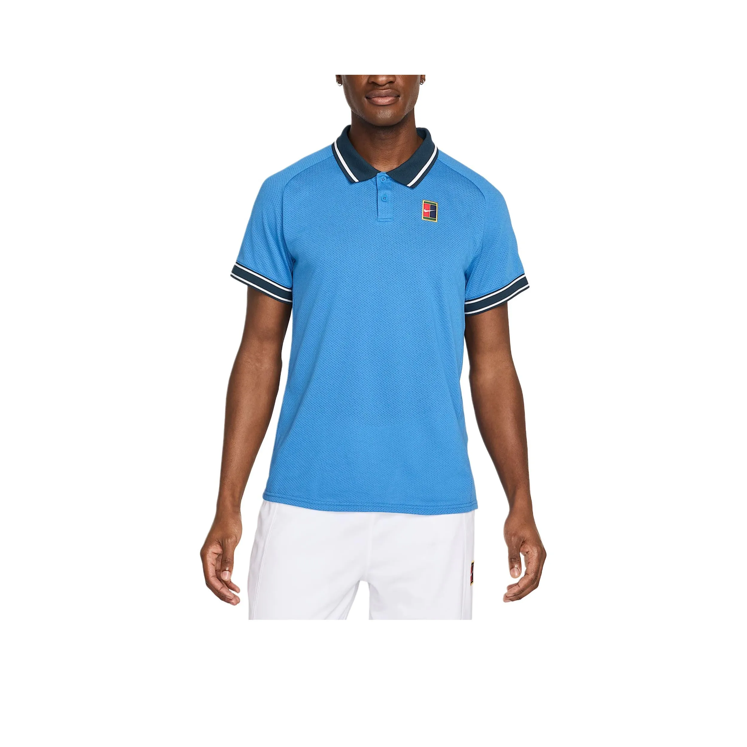 Nike COURT HERITAGE Polo Shirts Men Star Blue/Arsenal Marine Blue
