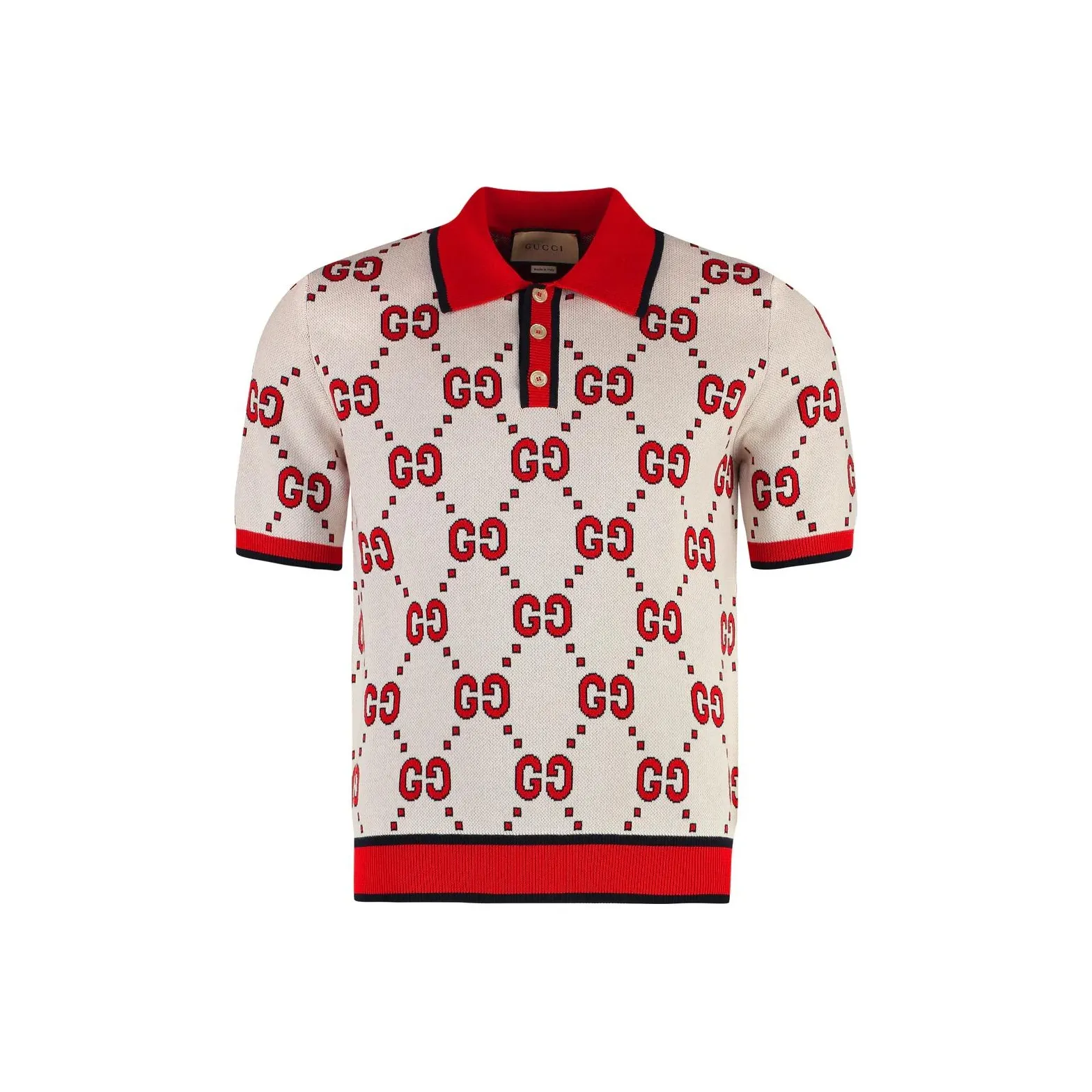 GUCCI SS23 Polo Shirt Men's Ivory