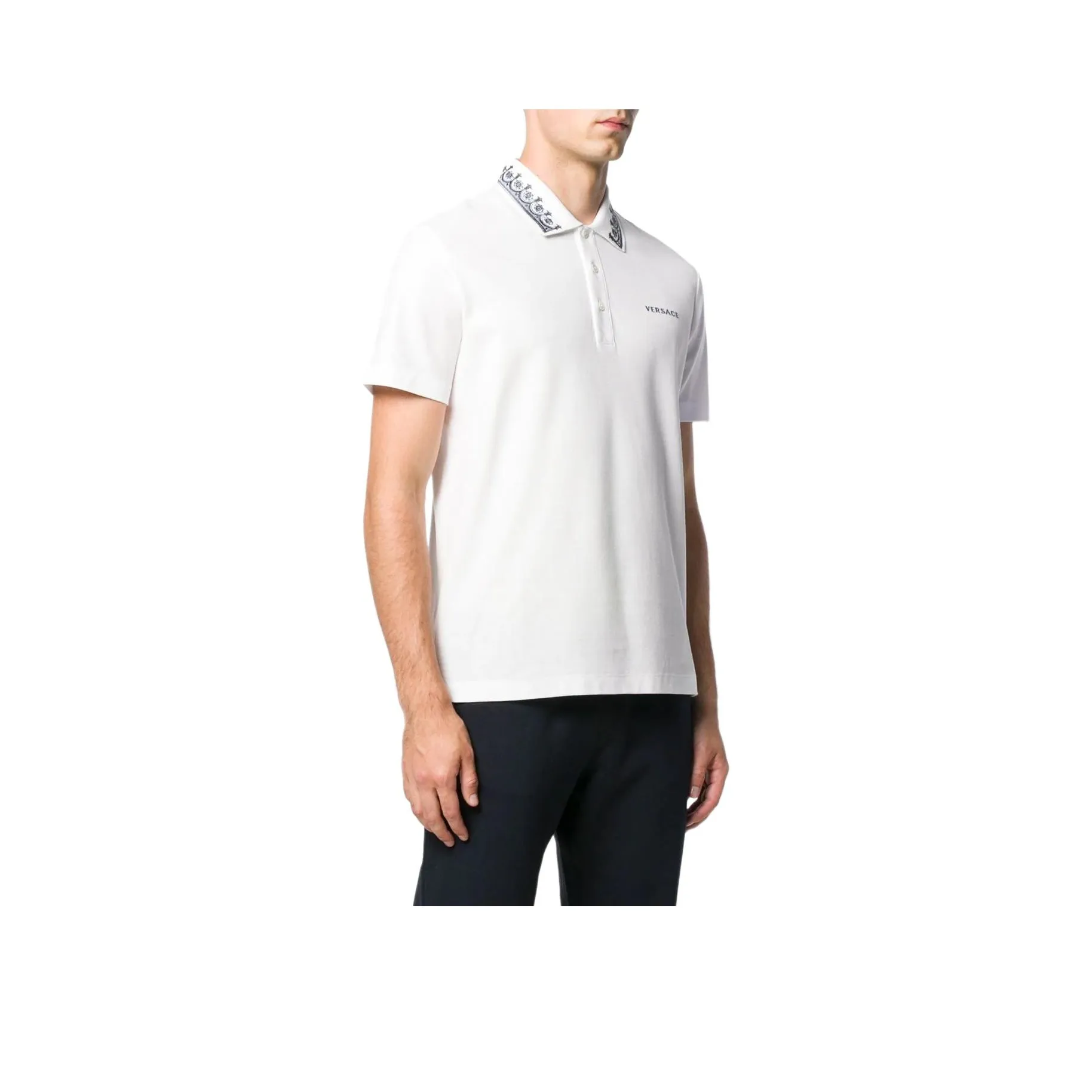 VERSACE Polo Shirts Men's White