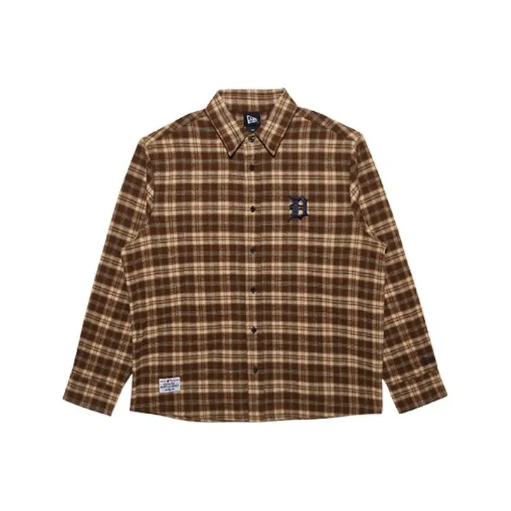 New Era Темно-красные Унисекс Рубашки