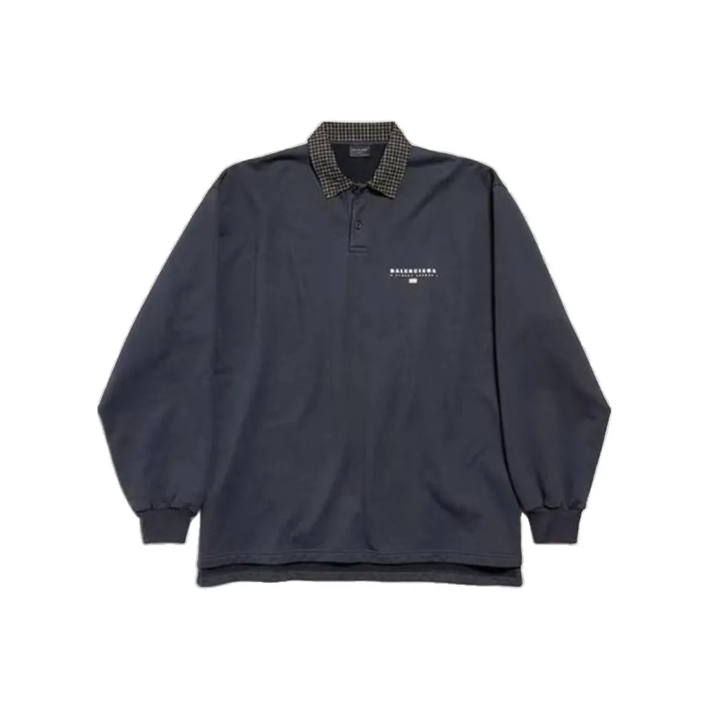 Balenciaga Polo Shirts Men Faded Black