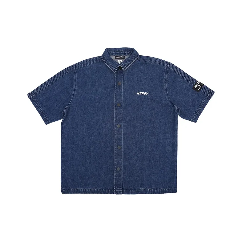 Nerdy Синие Рубашки Унисекс