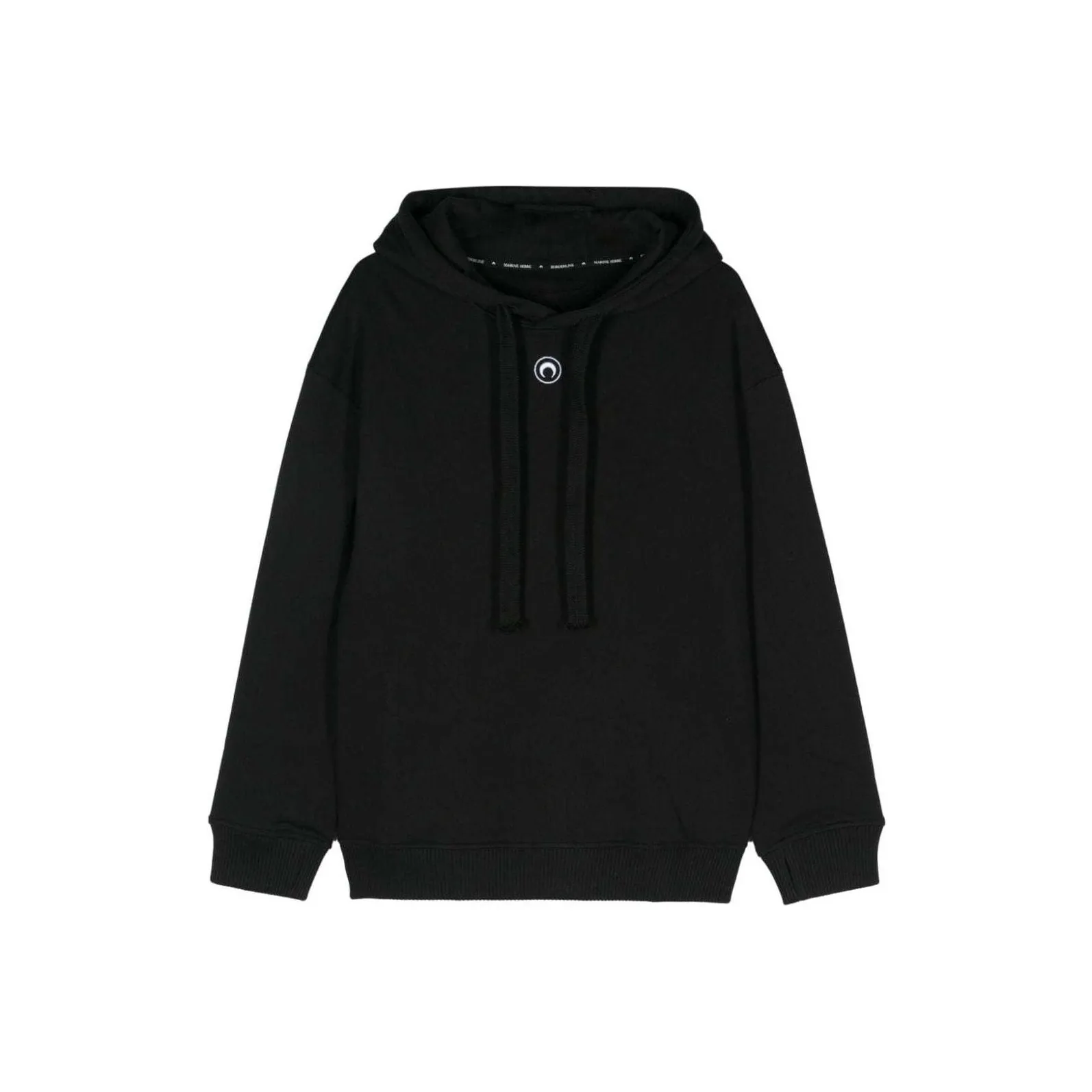 Marine Serre Crescent Moon embroidery Hoodie